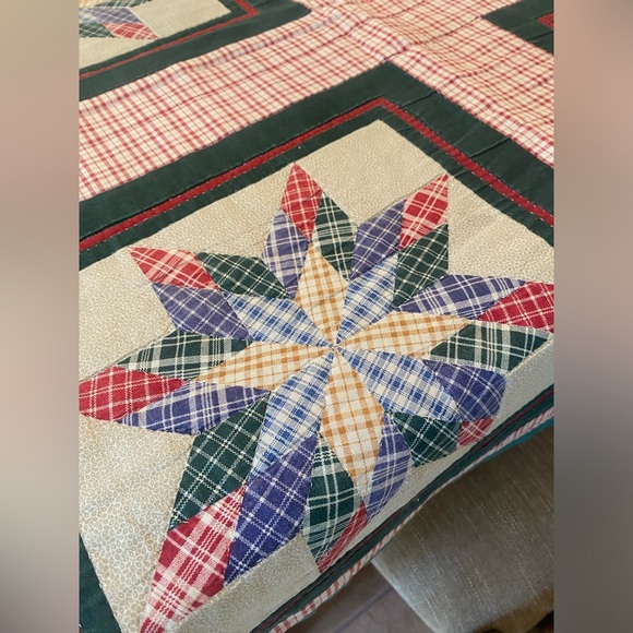 Colorful Star Quilt Pattern Tablecloth - Picture 4 of 4